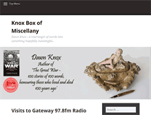 Tablet Screenshot of dawnknox.com